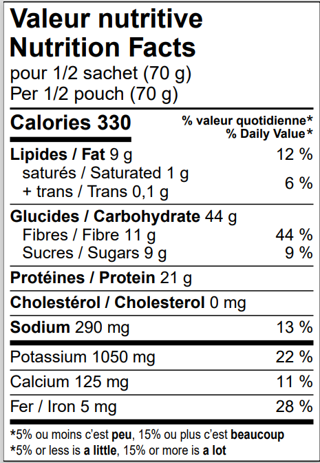 Unlimited Chili - 2 servings per bag