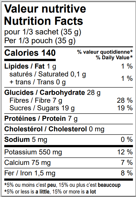 L’audacieux smoothie - 3 portions par sachet