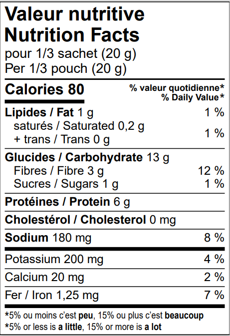 Cretons to go - 3 servings per bag